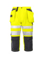 Projob korte werkbroek 6510 geel